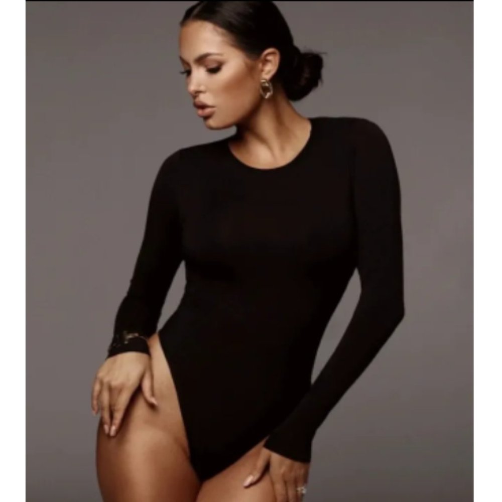NWT Black Angel Pure Thong Bodysuit